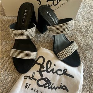 Alice + Olivia Laleah Leather Sandal